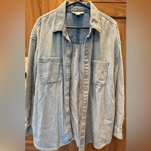 Boyfriend oversized denim shirt